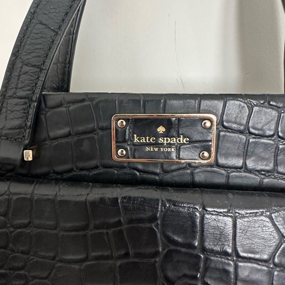 Kate spade structured black crock bag - Picture 2 of 2